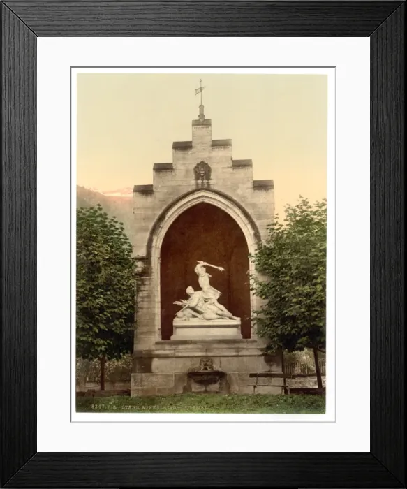 Framed Print : Winkelried Monument, Stans, Unterwald, Switzerland Framed Print : Winkelried Monument, Stans, Unterwald, Switzerland