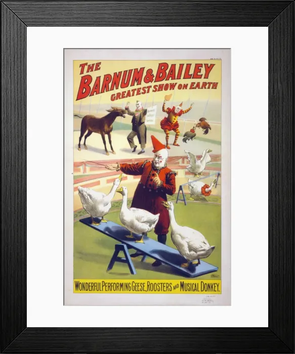 Framed Print : The Barnum & Bailey greatest show on earth. Wonderful perfor Framed Print : The Barnum & Bailey greatest show on earth. Wonderful perfor