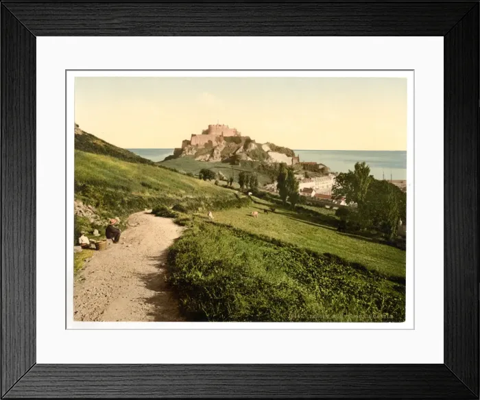 Framed Print : Jersey, Mont Orgueil Castle, Channel Island, England