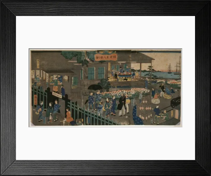 Framed Print : Foreign settlement house in Yokohama Framed Print : Foreign settlement house in Yokohama