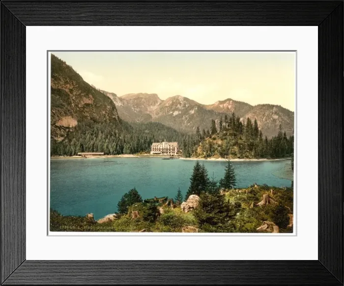 Framed Print : Pragser, Wilsee (i. e. Wildsee), toward Sulden, Tyrol, Austr Framed Print : Pragser, Wilsee (i. e. Wildsee), toward Sulden, Tyrol, Austr