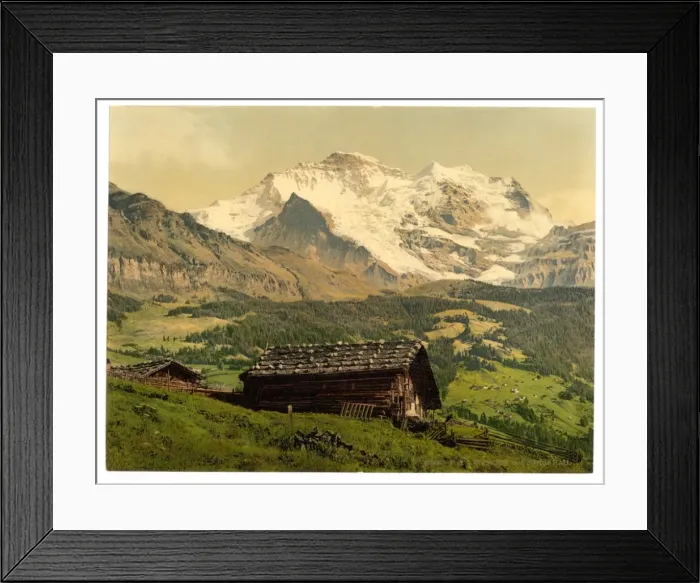 Framed Print : Wengen and Jungfrau, Bernese Oberland, Switzerland Framed Print : Wengen and Jungfrau, Bernese Oberland, Switzerland