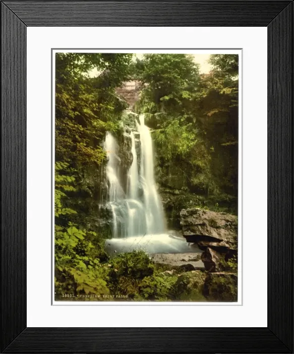 Framed Print : Fairy Falls, Trefriew (i. e. Trefriw), Wales Framed Print : Fairy Falls, Trefriew (i. e. Trefriw), Wales