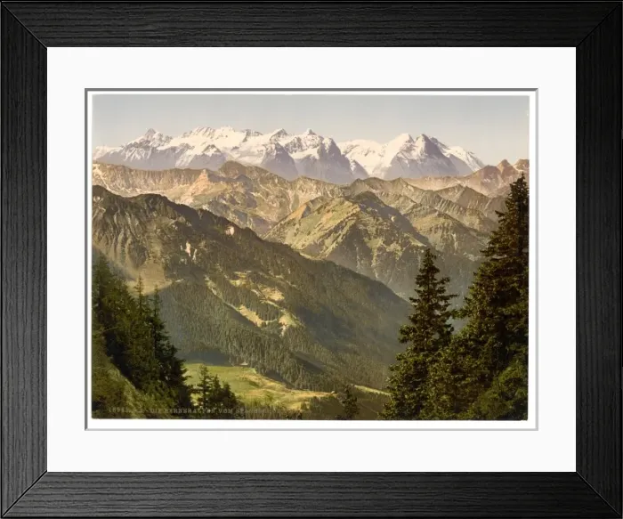Framed Print : Bernese Alps, from Stanserhorn, Bernese Oberland, Switzerlan Framed Print : Bernese Alps, from Stanserhorn, Bernese Oberland, Switzerlan