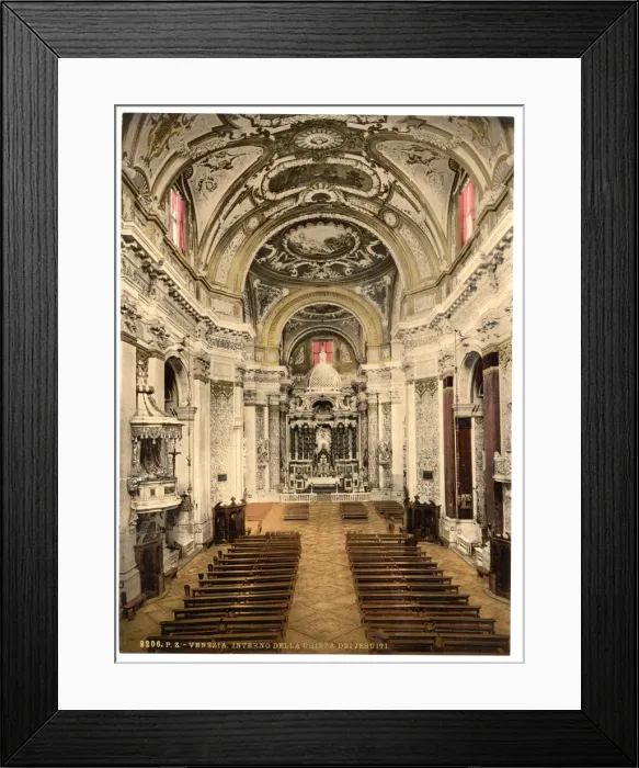 Framed Print : Interior of the Jesuits Church, Venice, Italy Framed Print : Interior of the Jesuits Church, Venice, Italy