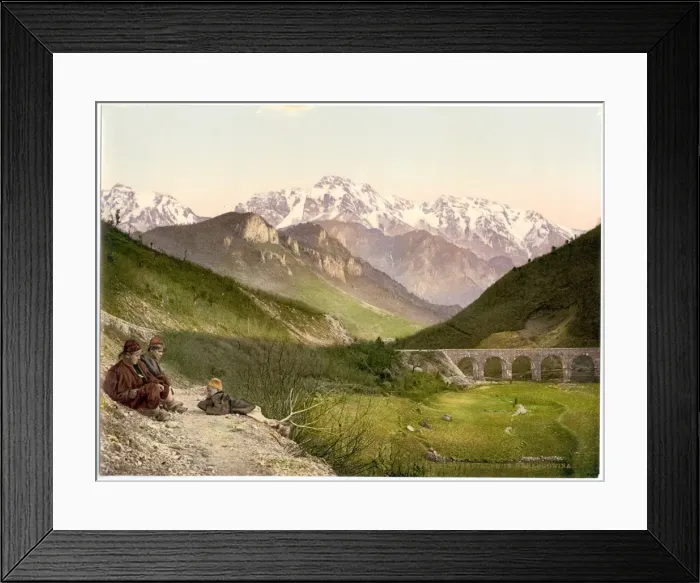 Framed Print : Prenjalpe, between Mostar and Sarajewo, Herzegowina, Austro- Framed Print : Prenjalpe, between Mostar and Sarajewo, Herzegowina, Austro-