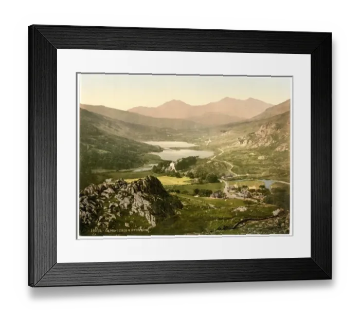 Framed Print : Capel Curig and Snowdon, Wales Framed Print : Capel Curig and Snowdon, Wales