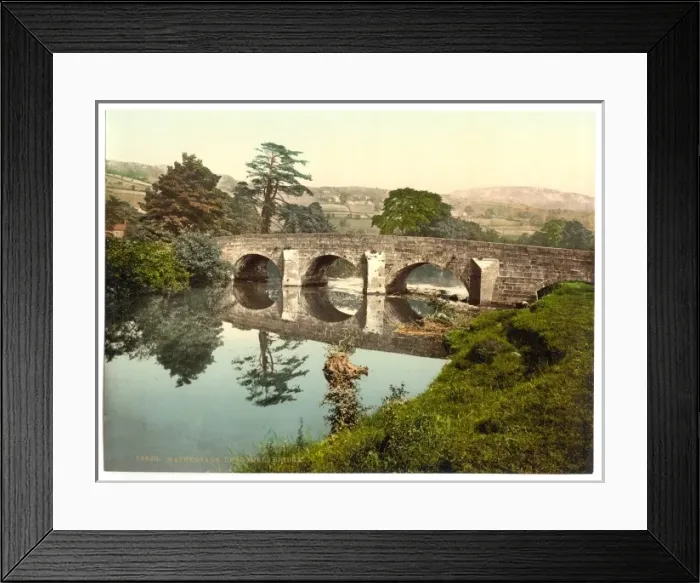 Framed Print : Hathersage, Lead Mills Bridge, Derbyshire, England Framed Print : Hathersage, Lead Mills Bridge, Derbyshire, England