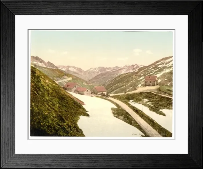 Framed Print : Fuka Pass, Bernese Oberland, Switzerland Framed Print : Fuka Pass, Bernese Oberland, Switzerland