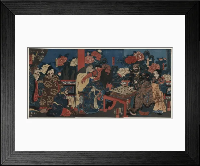 Framed Print : A scene showing the Doctor Huatuo attending to the warrior G Framed Print : A scene showing the Doctor Huatuo attending to the warrior G
