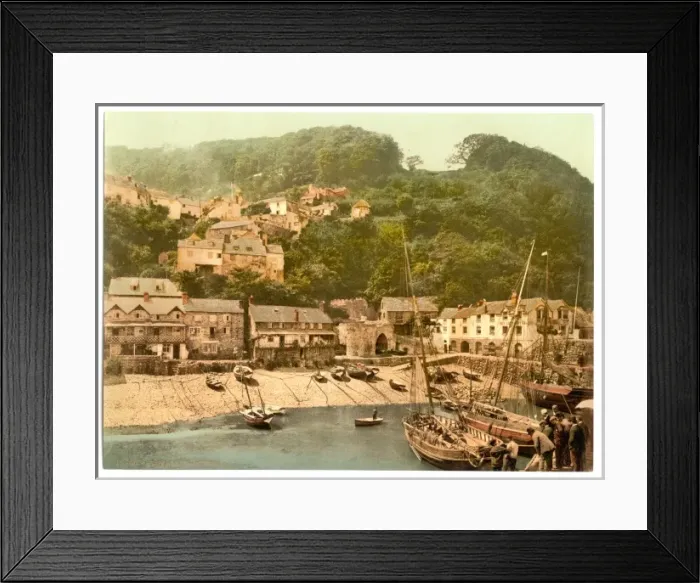 Framed Print : Harbor, Clovelly, England Framed Print : Harbor, Clovelly, England
