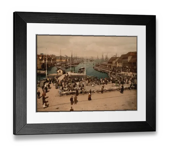 Framed Print : Fish market, Bergen, Norway Framed Print : Fish market, Bergen, Norway