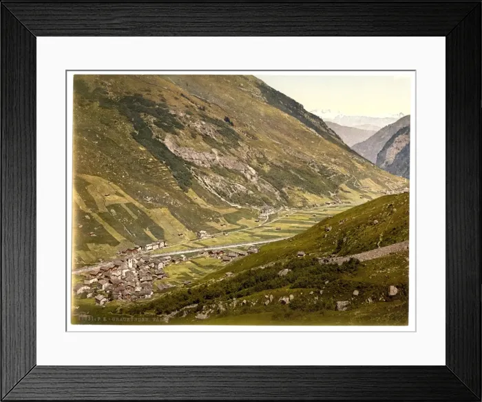 Framed Print : Vals, Grisons, Switzerland Framed Print : Vals, Grisons, Switzerland
