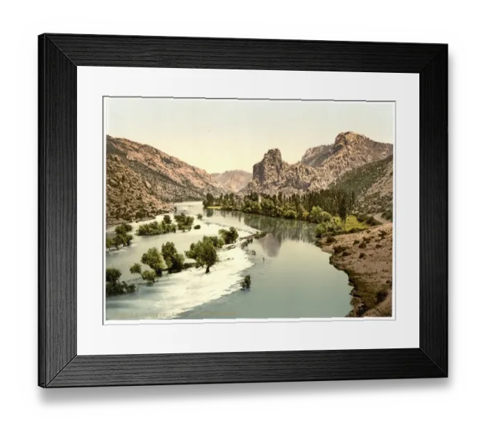 Framed Print : Almissa, view on the Cettina (i. e. Cetina River), Dalmatia Framed Print : Almissa, view on the Cettina (i. e. Cetina River), Dalmatia