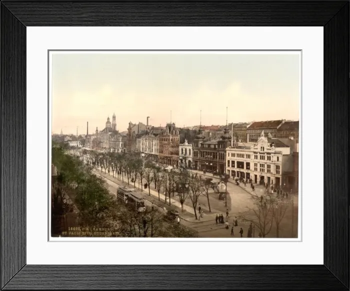 Framed Print : St. Paul Spielbudenplatz, Hamburg, Germany Framed Print : St. Paul Spielbudenplatz, Hamburg, Germany