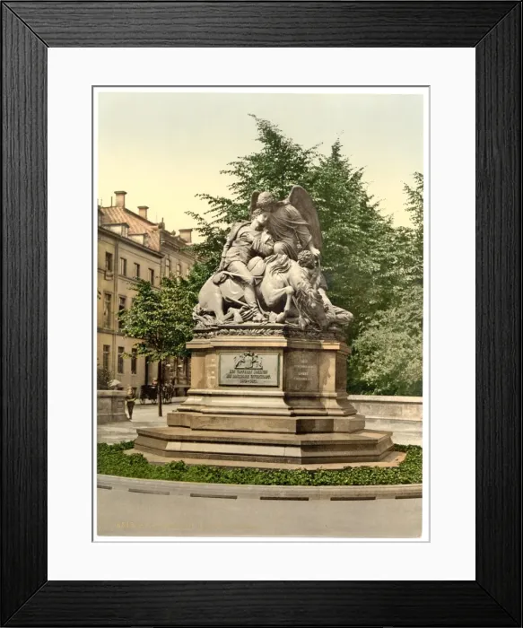Framed Print : Warriors Monument, 1870-71, Hamburg, Germany Framed Print : Warriors Monument, 1870-71, Hamburg, Germany