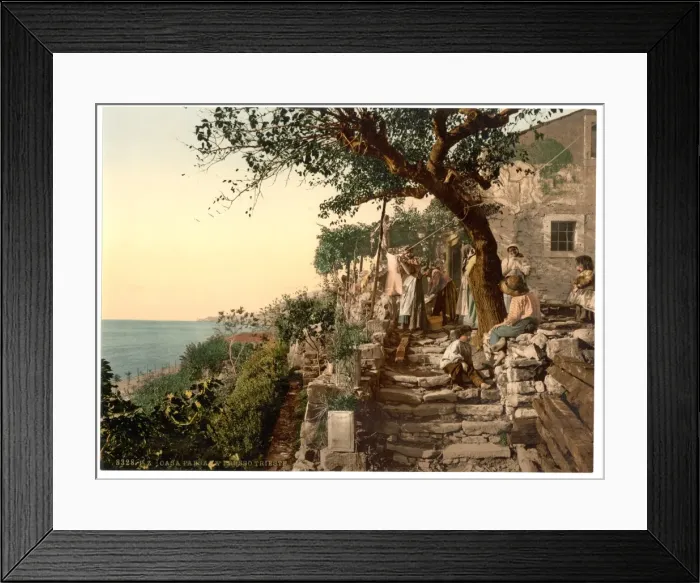 Framed Print : Peasants near Trieste, Istria, Austro-Hungary Framed Print : Peasants near Trieste, Istria, Austro-Hungary