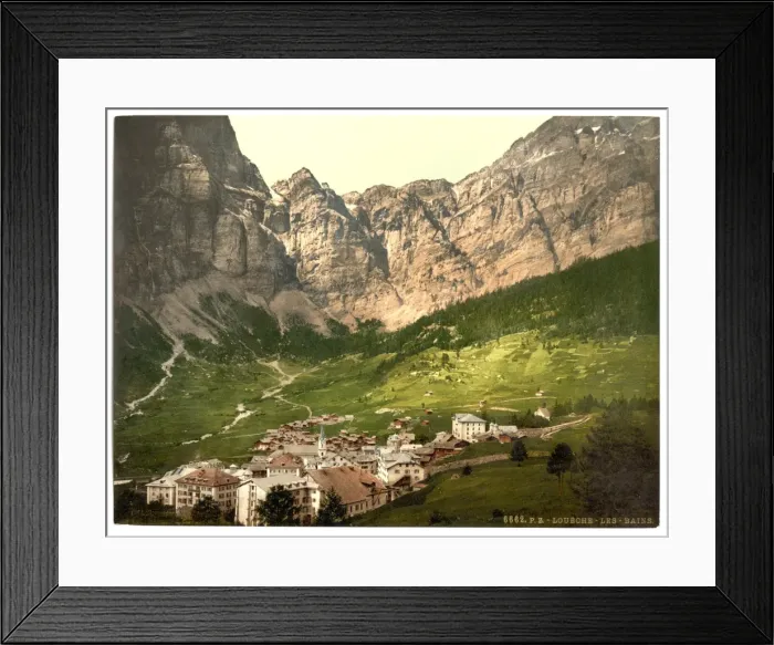 Framed Print : Leukerbad, Valais, Alps of, Switzerland Framed Print : Leukerbad, Valais, Alps of, Switzerland