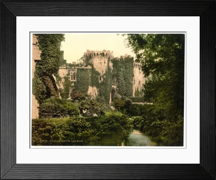 Framed Print : The moat, Raglan Castle, England Framed Print : The moat, Raglan Castle, England