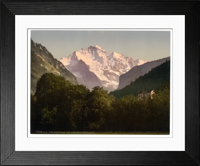 Framed Print : Jungfrau, at sunset, Bernese Oberland, Switzerland Framed Print : Jungfrau, at sunset, Bernese Oberland, Switzerland