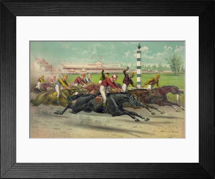 Framed Print : A hot race from the start Framed Print : A hot race from the start