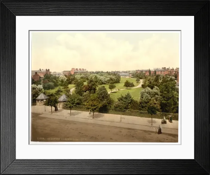 Framed Print : Gardens and pavillion, Skegness, England Framed Print : Gardens and pavillion, Skegness, England