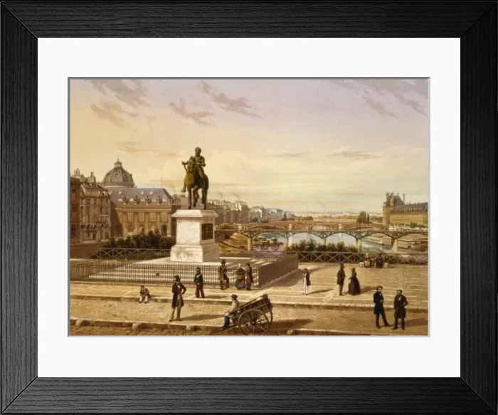 Framed Print : Vue prise du Pont Neuf e Paris