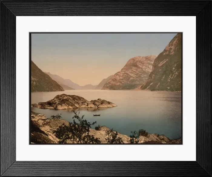 Framed Print : Sorfjord from Odde (i. e. Odda), Hardanger Fjord, Norway Framed Print : Sorfjord from Odde (i. e. Odda), Hardanger Fjord, Norway