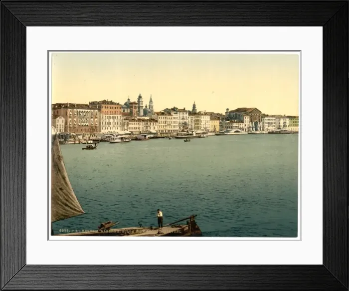 Framed Print : Hotels on the Schiavoni, Venice, Italy Framed Print : Hotels on the Schiavoni, Venice, Italy