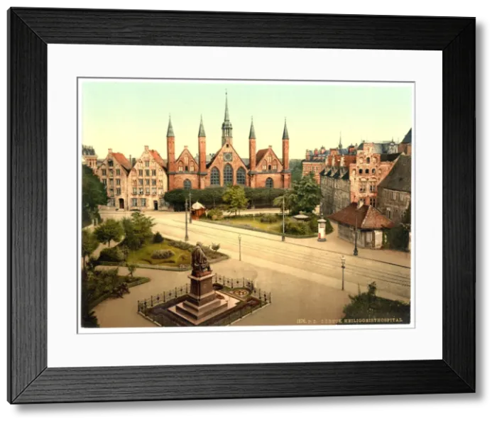 Framed Print : The hospital, Lubeck, Germany Framed Print : The hospital, Lubeck, Germany