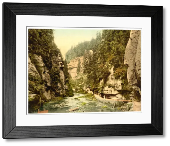 Framed Print : Edmunds Klamm, Bohemian Switzerland, Bohemia, Austro-Hungary Framed Print : Edmunds Klamm, Bohemian Switzerland, Bohemia, Austro-Hungary