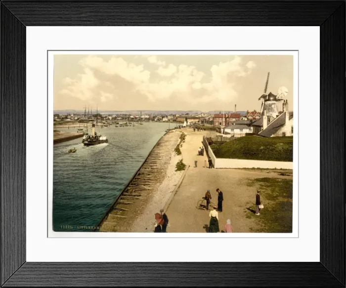 Framed Print : The harbor, Littlehampton, England Framed Print : The harbor, Littlehampton, England