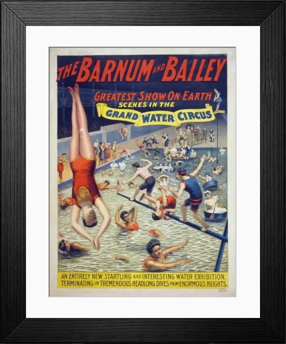 Framed Print : The Barnum & Bailey greatest show on earth Scenes in the gra Framed Print : The Barnum & Bailey greatest show on earth Scenes in the gra