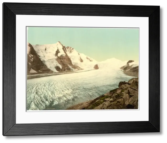 Framed Print : Grossglockner and Johannisberg seen from the Franz-Josephs-H Framed Print : Grossglockner and Johannisberg seen from the Franz-Josephs-H