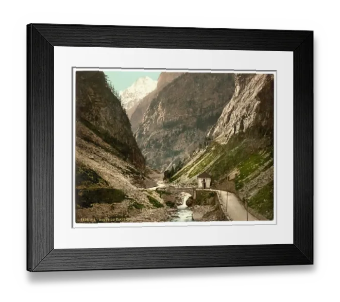 Framed Print : Simplon Pass, Gondoschlucht, Valais, Alps of, Switzerland Framed Print : Simplon Pass, Gondoschlucht, Valais, Alps of, Switzerland