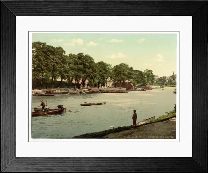 Framed Print : The Groves, Chester, England Framed Print : The Groves, Chester, England
