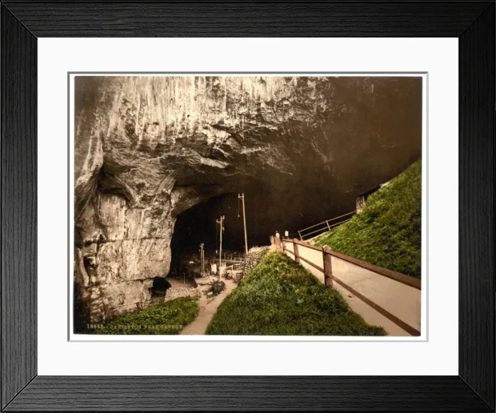 Framed Print : Peak Cavern, Castleton, Derbyshire, England Framed Print : Peak Cavern, Castleton, Derbyshire, England