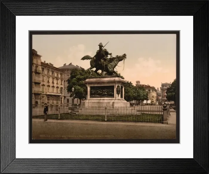 Framed Print : Monument of Ferdinand, Duke of Genoa, Turin, Italy Framed Print : Monument of Ferdinand, Duke of Genoa, Turin, Italy
