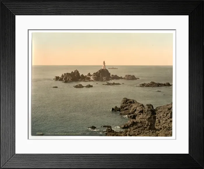 Framed Print : Jersey, Corbiere Lighthouse, I, Channel Islands, England Framed Print : Jersey, Corbiere Lighthouse, I, Channel Islands, England