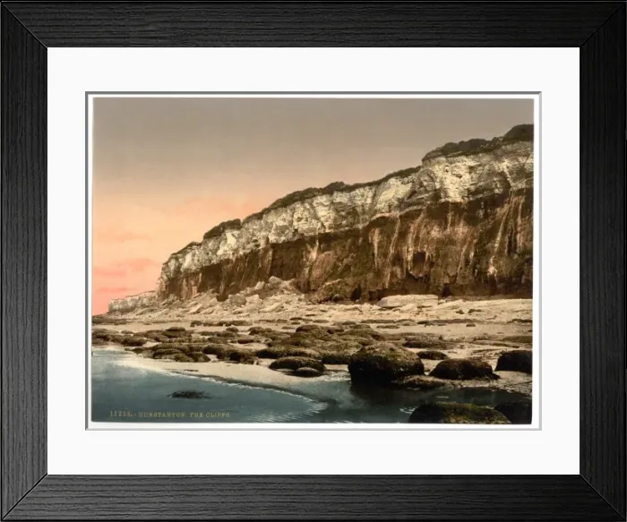 Framed Print : The cliffs, Hunstanton, England Framed Print : The cliffs, Hunstanton, England