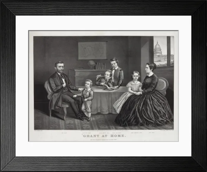 Framed Print : Grant at home Framed Print : Grant at home