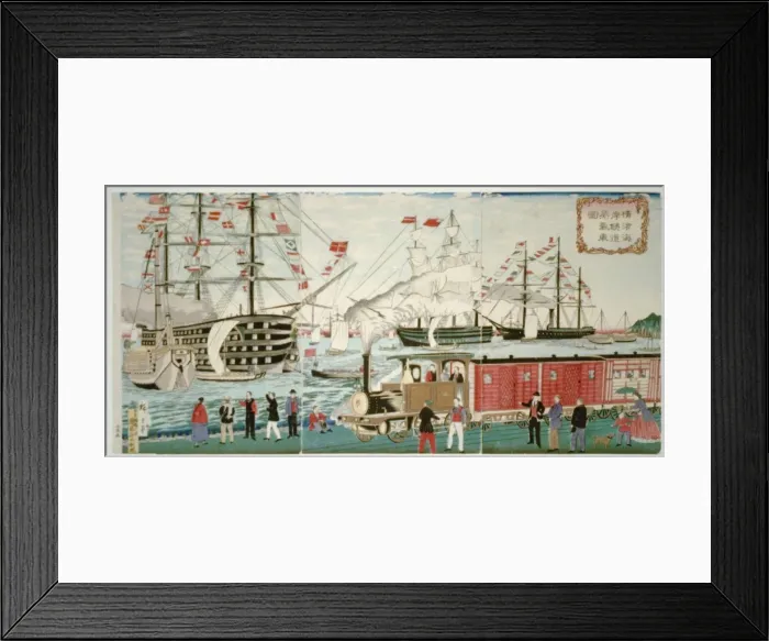 Framed Print : Steam train in Yokohama Framed Print : Steam train in Yokohama