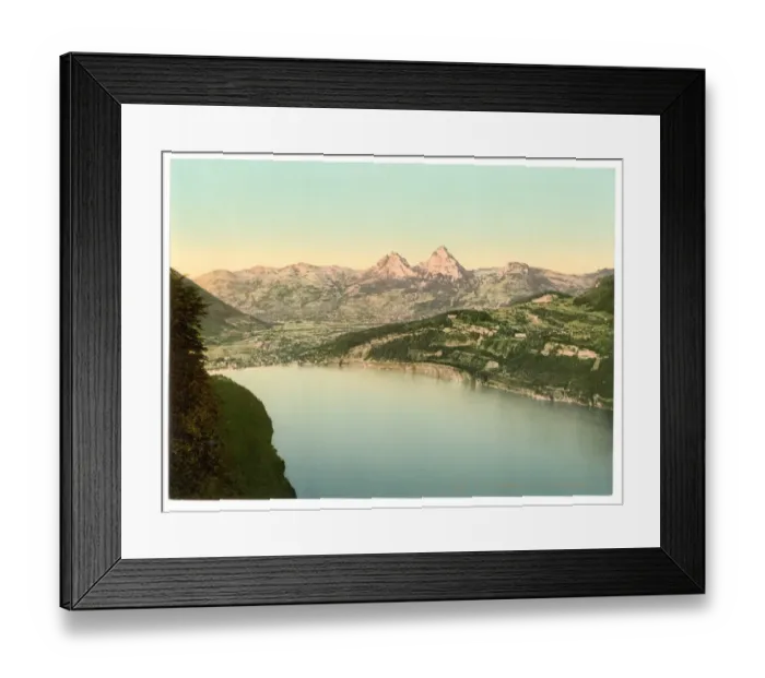 Framed Print : Brunnen and the Axenstein, Lake Lucerne, Switzerland Framed Print : Brunnen and the Axenstein, Lake Lucerne, Switzerland