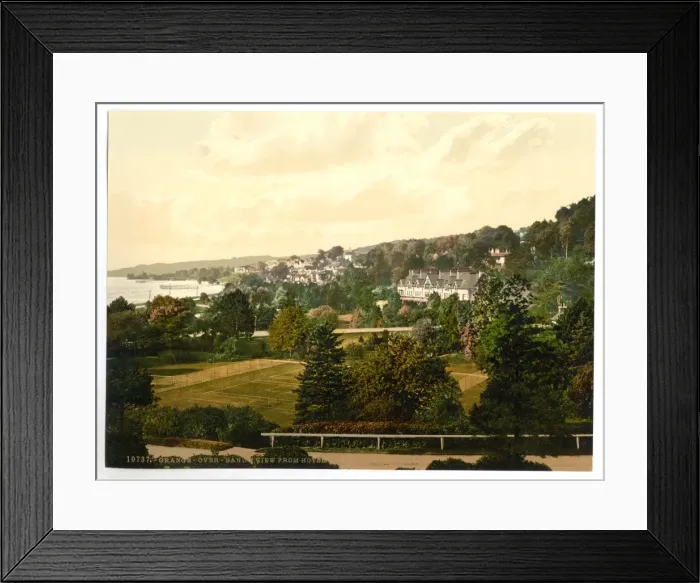 Framed Print : View from hotel, Grange-over-Sands, England Framed Print : View from hotel, Grange-over-Sands, England