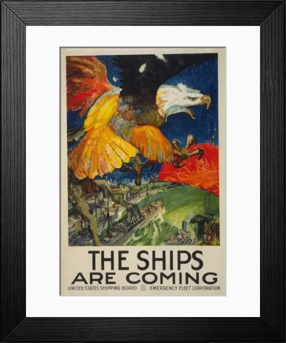 Framed Print : The ships are coming United States Shipping Board, Emergency Framed Print : The ships are coming United States Shipping Board, Emergency