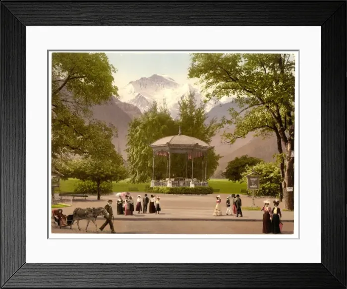 Framed Print : Interlaken, Music Pavillion, Bernese Oberland, Switzerland Framed Print : Interlaken, Music Pavillion, Bernese Oberland, Switzerland