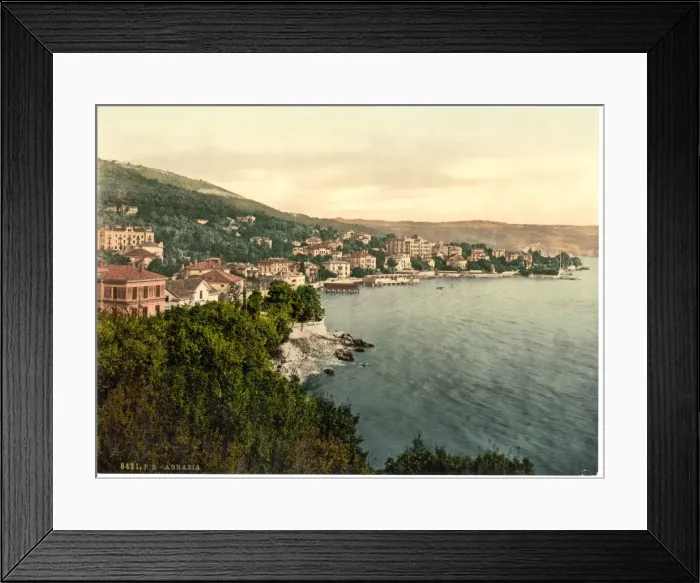 Framed Print : Abbazia, general view, Istria, Austro-Hungary Framed Print : Abbazia, general view, Istria, Austro-Hungary