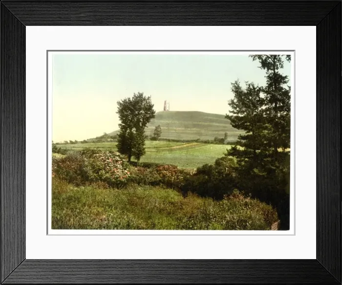 Framed Print : Tor Hill, Glastonbury, England Framed Print : Tor Hill, Glastonbury, England