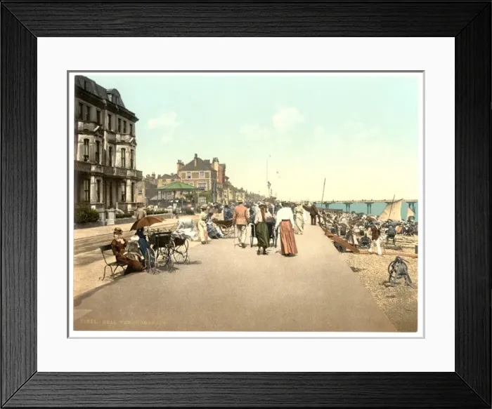 Framed Print : The Promenade, Deal, England Framed Print : The Promenade, Deal, England