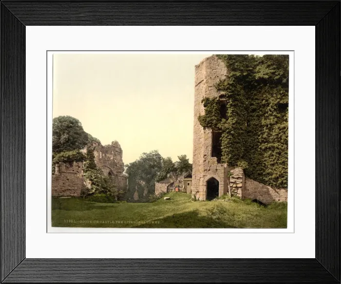 Framed Print : Castle, the octagonal tower, Goodrich, England Framed Print : Castle, the octagonal tower, Goodrich, England
